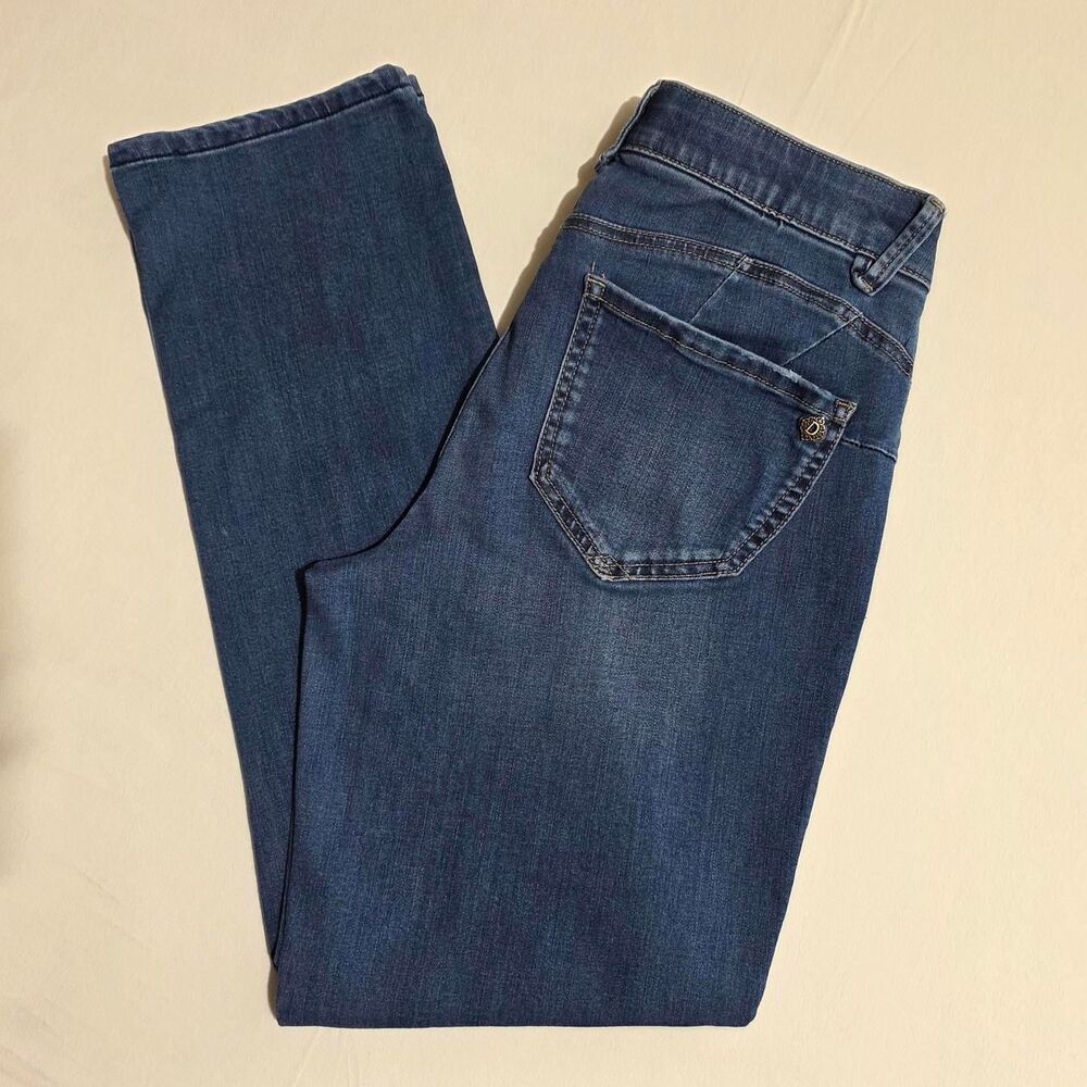 Democracy Women's "Ab"solution Mid-Rise Straight Leg Jeans Blue Vintage Size 10